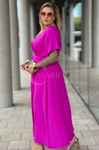 AMANDA Kleid in Fuchsia – Große Größen | Cavaricci.de