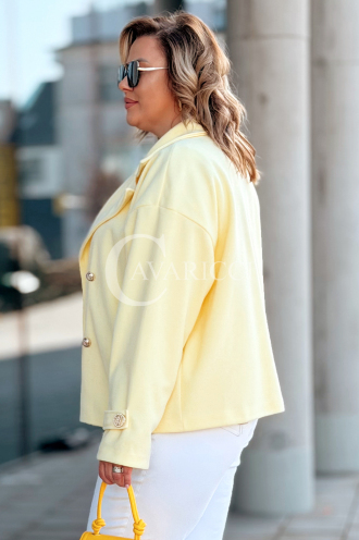 VALERIA Kleid in Gelb – Große Größen | Cavaricci.de