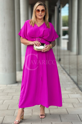 AMANDA Kleid in Fuchsia – Große Größen | Cavaricci.de