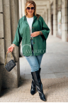 VERNA Wildlederjacke mit Kapuze Knöpfe und Taschen in Flaschengrün