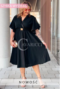 LAVENNA Kleid in Schwarz – Große Größen | Cavaricci.de