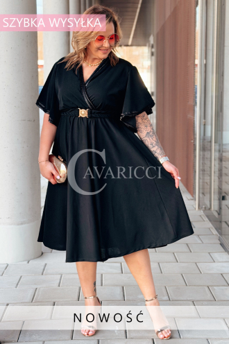 LAVENNA Kleid in Schwarz – Große Größen | Cavaricci.de