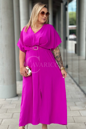 AMANDA Kleid in Fuchsia – Große Größen | Cavaricci.de