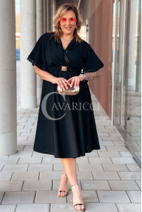 LAVENNA Kleid in Schwarz – Große Größen | Cavaricci.de