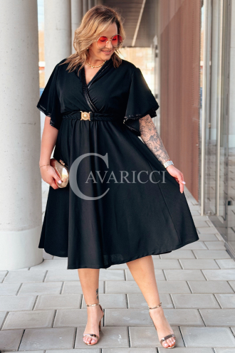 LAVENNA Kleid in Schwarz – Große Größen | Cavaricci.de
