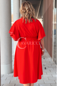 LAVENNA Kleid in Rot – Große Größen | Cavaricci.de