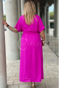 AMANDA Kleid in Fuchsia – Große Größen | Cavaricci.de