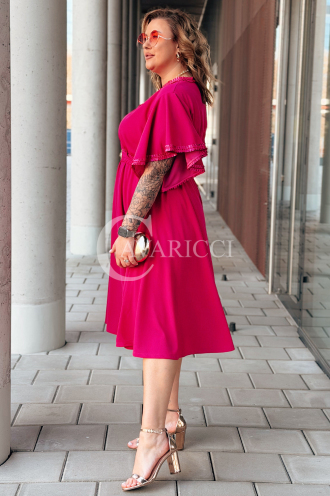 LAVENNA Kleid in Fuchsia – Große Größen | Cavaricci.de