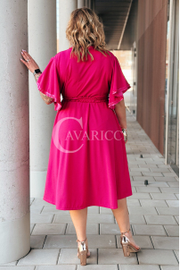 LAVENNA Kleid in Fuchsia – Große Größen | Cavaricci.de