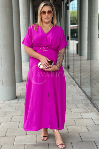 AMANDA Kleid in Fuchsia – Große Größen | Cavaricci.de