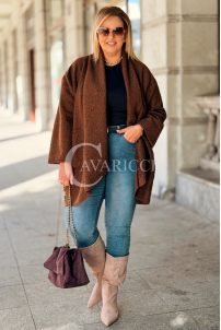 HENRIETTE Boucle-Mantel Damen – Locker & Schick