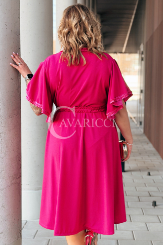 LAVENNA Kleid in Fuchsia – Große Größen | Cavaricci.de