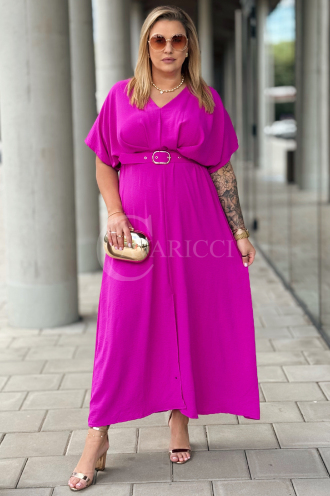 AMANDA Kleid in Fuchsia – Große Größen | Cavaricci.de