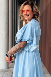 LAVENNA Kleid in Hellblau – Große Größen | Cavaricci.de