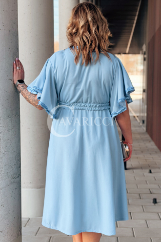 LAVENNA Kleid in Hellblau – Große Größen | Cavaricci.de