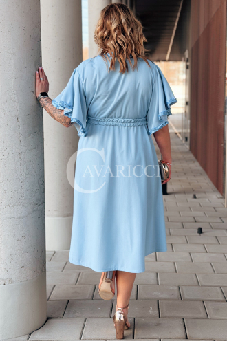 LAVENNA Kleid in Hellblau – Große Größen | Cavaricci.de