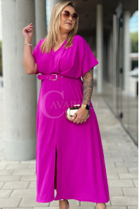AMANDA Kleid in Fuchsia – Große Größen | Cavaricci.de