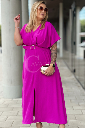 AMANDA Kleid in Fuchsia – Große Größen | Cavaricci.de