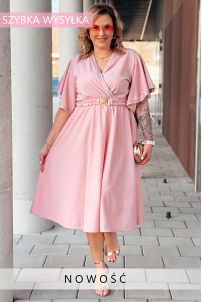 LAVENNA Kleid in Altrosa – Große Größen | Cavaricci.de