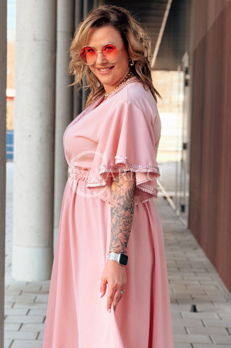 LAVENNA Kleid in Altrosa – Große Größen | Cavaricci.de
