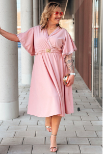 LAVENNA Kleid in Altrosa – Große Größen | Cavaricci.de