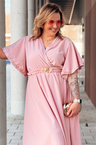 LAVENNA Kleid in Altrosa – Große Größen | Cavaricci.de