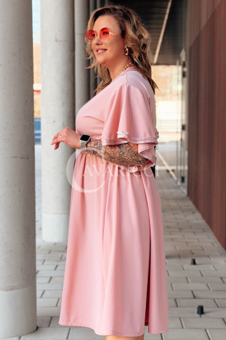 LAVENNA Kleid in Altrosa – Große Größen | Cavaricci.de