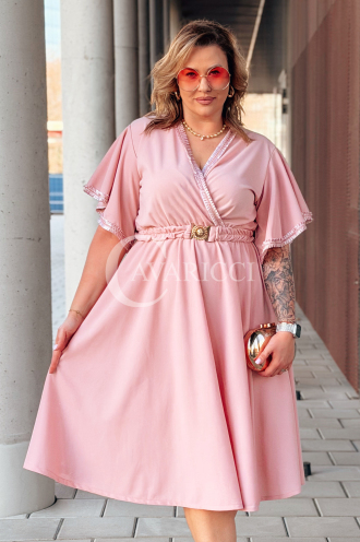 LAVENNA Kleid in Altrosa – Große Größen | Cavaricci.de