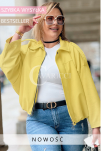 ZAVIA Kleid in Bananengelb – Große Größen | Cavaricci.de