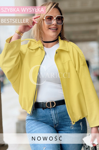 ZAVIA Kleid in Bananengelb – Große Größen | Cavaricci.de