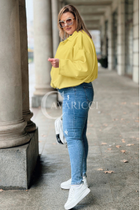 ZAVIA Kleid in Bananengelb – Große Größen | Cavaricci.de