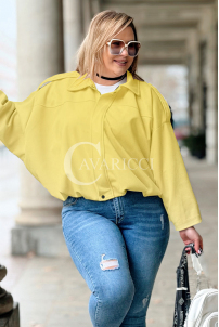 ZAVIA Kleid in Bananengelb – Große Größen | Cavaricci.de