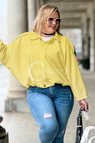 ZAVIA Kleid in Bananengelb – Große Größen | Cavaricci.de