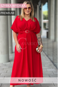 AMANDA Kleid in Rot – Große Größen | Cavaricci.de
