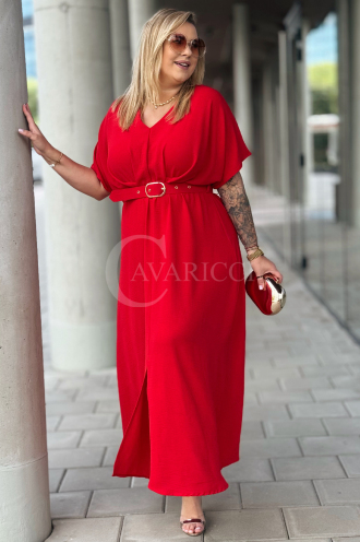 AMANDA Kleid in Rot – Große Größen | Cavaricci.de