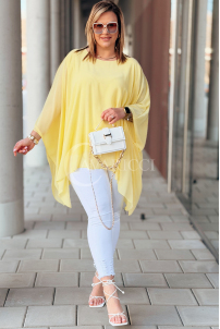 TERESSA Kleid in Bananengelb – Große Größen | Cavaricci.de