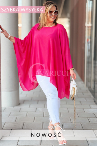 TERESSA Kleid in Fuchsia – Große Größen | Cavaricci.de