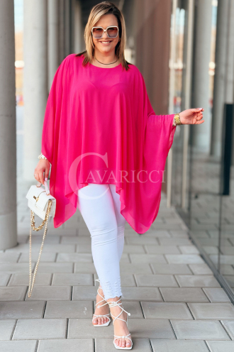 TERESSA Kleid in Fuchsia – Große Größen | Cavaricci.de