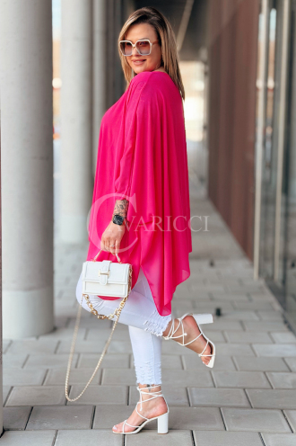 TERESSA Kleid in Fuchsia – Große Größen | Cavaricci.de