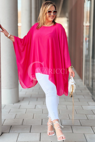 TERESSA Kleid in Fuchsia – Große Größen | Cavaricci.de