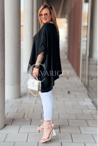 BINA Bluse in Schwarz – Große Größen | Cavaricci.de