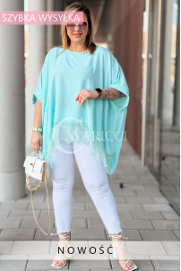 BINA Bluse in Mintgrün – Große Größen | Cavaricci.de