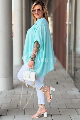 BINA Bluse in Mintgrün – Große Größen | Cavaricci.de
