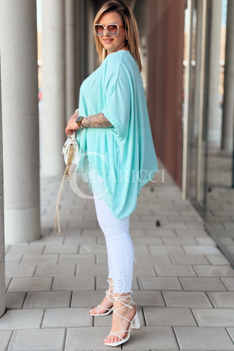 BINA Bluse in Mintgrün – Große Größen | Cavaricci.de