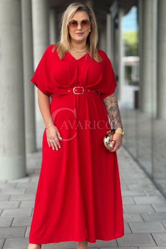 AMANDA Kleid in Rot – Große Größen | Cavaricci.de