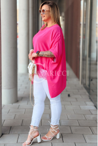 BINA Bluse in Fuchsia – Große Größen | Cavaricci.de