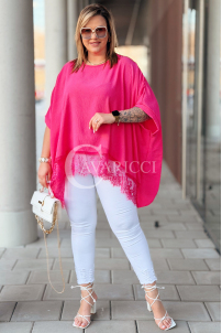 BINA Bluse in Fuchsia – Große Größen | Cavaricci.de