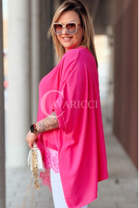 BINA Bluse in Fuchsia – Große Größen | Cavaricci.de