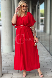 AMANDA Kleid in Rot – Große Größen | Cavaricci.de