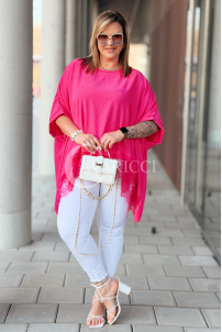 BINA Bluse in Fuchsia – Große Größen | Cavaricci.de
